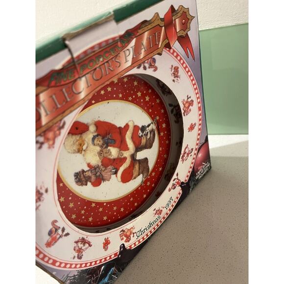 Santa Claus by Giordano Fine Porcelain Collectors Plate 1997 Christmas Westwood - Picture 6 of 6